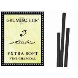 Grumbacher, Fusain, Extra-tendre x 3 #V40