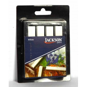 Jack Richeson,Jackson bâtonnets de pastel à croquis, blanc doux, ensemble de 4 #400174