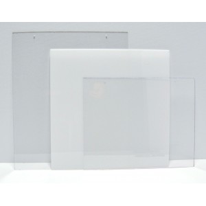 CBW, Rectangle vertical 14" x 18" en acrylique blanc avec trous  # B1R-1418V