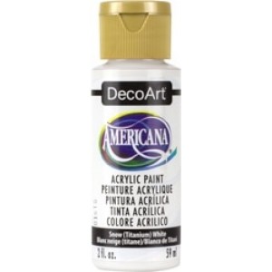 DecoArt, Americana Peinture Acrylique 2oz Blanc Neige / Titane DA001