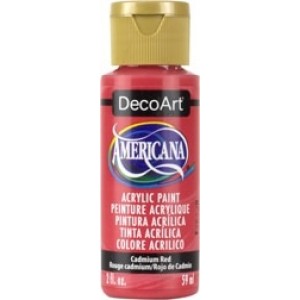 DecoArt, Americana Peinture Acrylique 2oz Rouge Cadmium DA015