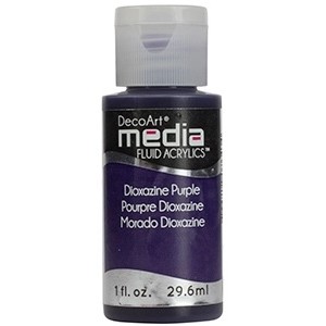 Acryliques Fluides DecoArt Media 1oz Pourpre Dioxazine S4 DMFA012