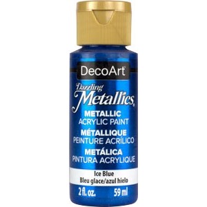 DecoArt, Dazzling Metallics Peinture Acrylique 2oz Bleu Glace DA075