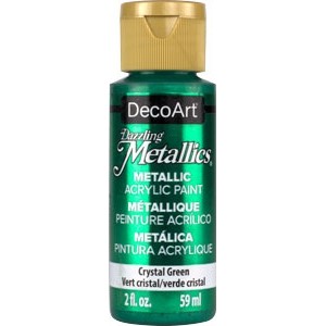 DecoArt, Dazzling Metallics Peinture Acrylique 2oz Vert Cristal DA076