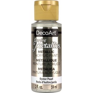 DecoArt, Dazzling Metallics Acrylic Paint 2oz Oyster Pearl DA203