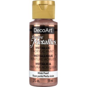 DecoArt, Dazzling Metallics Acrylic Paint 2oz Mink Pearl DA307