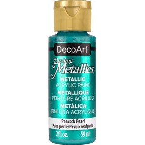 DecoArt, Dazzling Metallics Peinture Acrylique 2oz Paon Perlé DA314