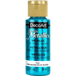 DecoArt, Dazzling Metallics Peinture Acrylique 2oz Bleu Sarcelle DA322