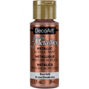 DecoArt, Dazzling Metallics Acrylic Paint 2oz Rose Gold DA336
