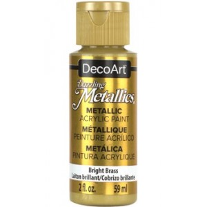 DecoArt, Dazzling Metallics Peinture Acrylique 2oz Laiton Brillant DA338
