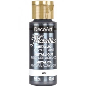 DecoArt, Dazzling Metallics Peinture Acrylique 2oz Zinc DA339